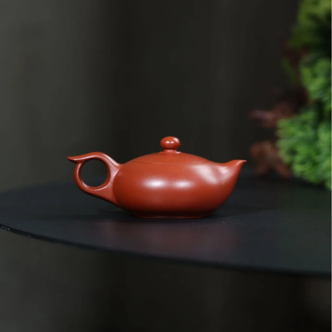 Fully Handmade Da Hong Pao Feng Chu Chaozhou Hand-Pulled Three-Cup Teapot Gongfu Zisha Tea Brewing Pot Zhuni Clay
