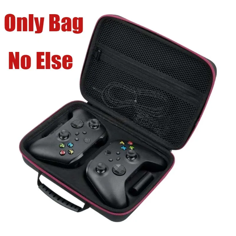 

for Microsoft Xbox Series S Dual Console Storage Bag EVA Hard Box Game Controller Handle Zip Pouch Carry Case Shockproof Shell