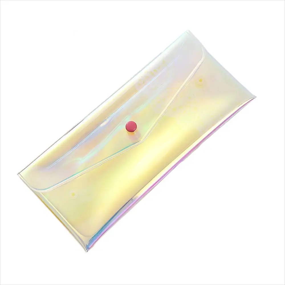 Glitter PVC Pencil Bags Waterproof Transparent Pencil Case Multifunction Colorful Stationary Organizer School Supplies
