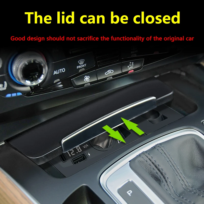 For Audi A4 B8 A5 A4 Allroad S4 RS4 Q5 SQ5 8R S5 RS5 Car Charger USB Fast Charging Cigarette Lighter Splitter QC3.0 Type-C PD2.0