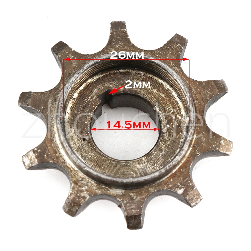 415-10T Mini Front Sprocket 10T Cog For 49cc 50cc 80cc 2 Stroke Engines Motorized Bicycle Push Bike parts