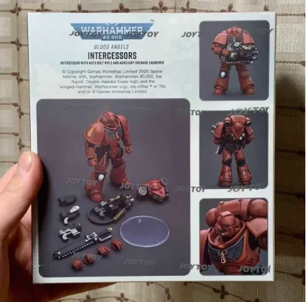 

Оригинальная фигурка JOYTOY Warhammer 40K в масштабе 1/18, модель Blood Angels Intercessors, подарочная игрушка