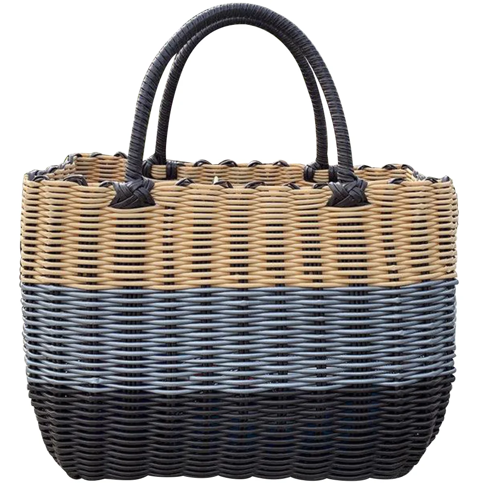 Finishing Basket Man Woven Baskets Decorative Storage Plastic Food Container Multi-functional
