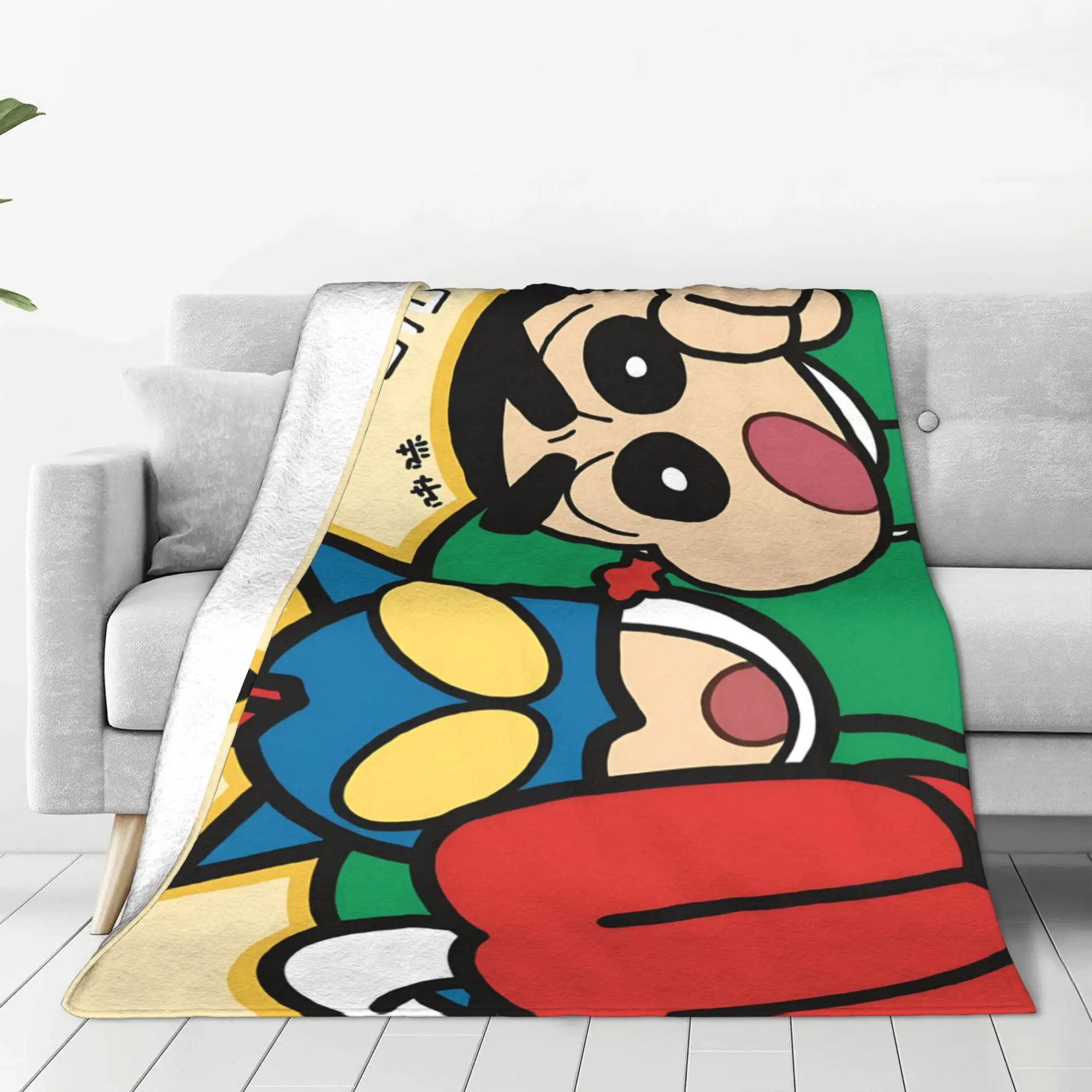 1PC Crayon S Shin chan  home room decorations Winter Blankets for Adults Bedding Home Interior Sofa Knee