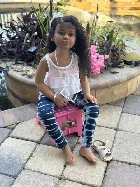 DLS 41 بوصة/4 كجم كاليفورنيا مشمس نمط ضخم تولد من جديد طفلة غابريلا رسمت عدة مع الجسم القماش مع موصلات #3