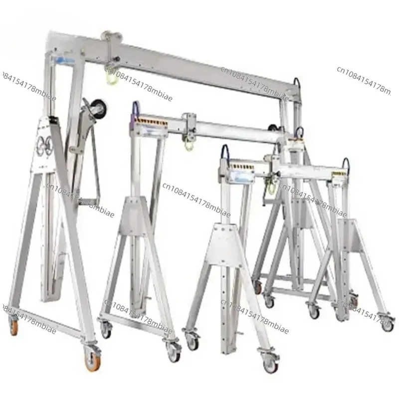2 Ton Mobile Portable Adjustable Lifting Equipment Aluminum Gantry Crane for Sale