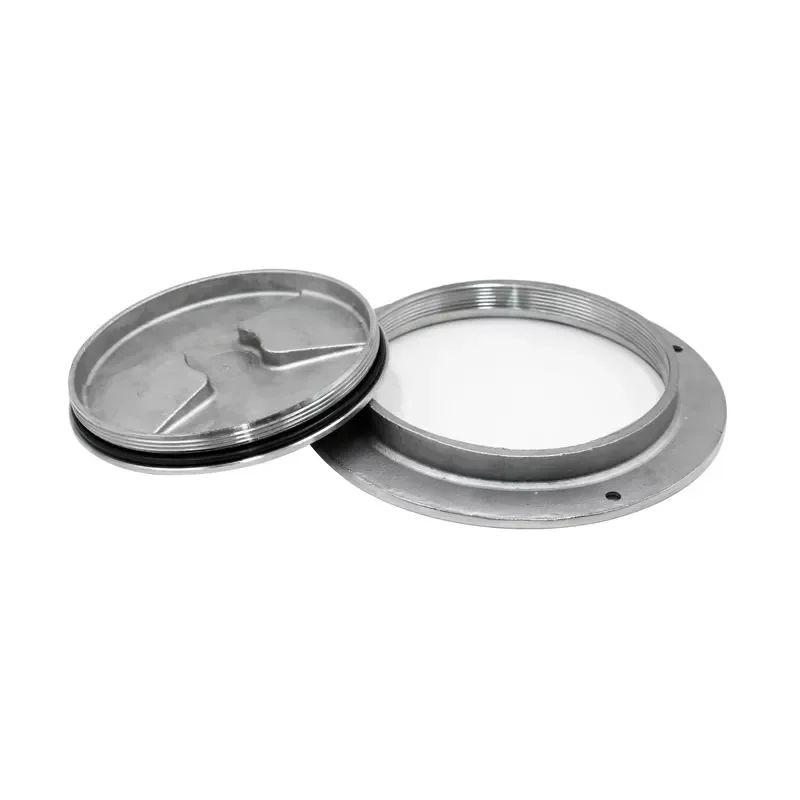 Marine Round Inspection Deck Plate Hatch Cover Waterproof Aluminum Boat Yacht Access Port Outdoor Installation Detachable view 4