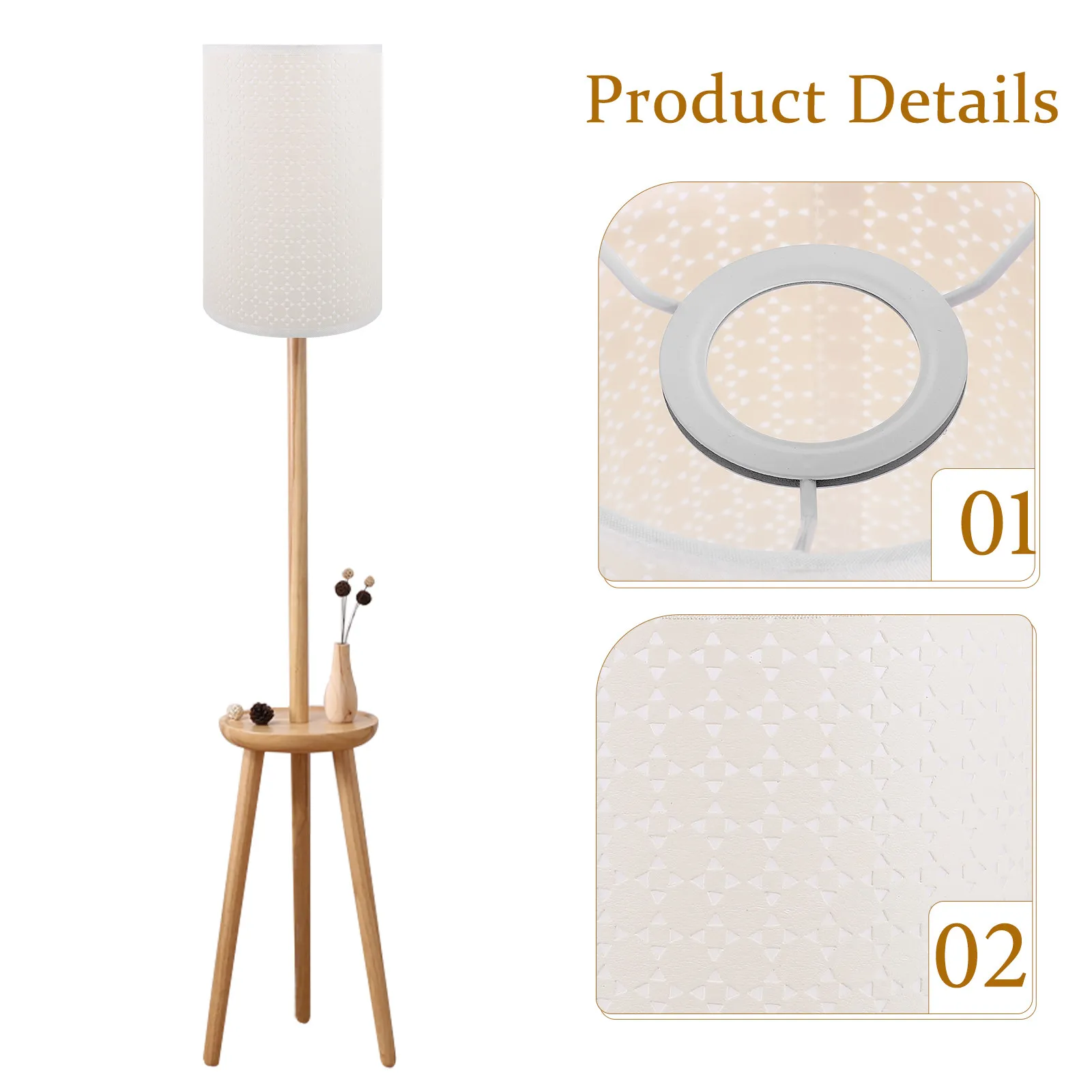 Modern Lamp Shade Decorative Floor Light Cover for Bedroom Study Hotel Table Lampshade Replacement Light Cover