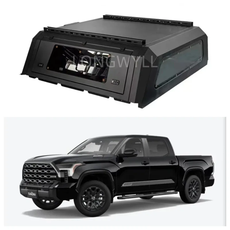 أعلى جودة مصنع مخصص صالح نشمر مقاوم للماء مكافحة سرقة سبائك الألومنيوم غطاء تونيو ل هايلكس تندرا شاحنة بيك اب السرير شاحنة #2