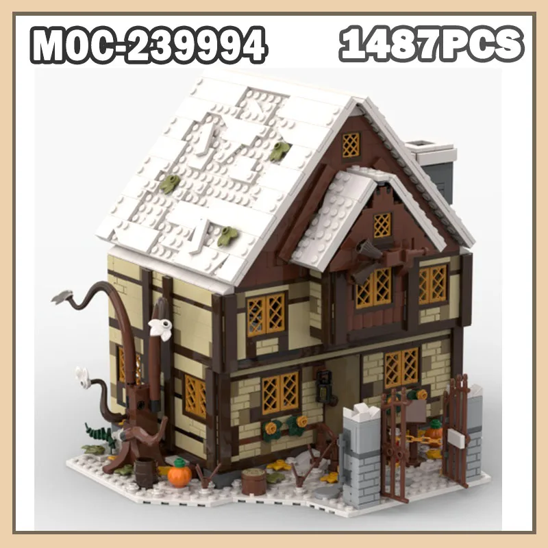 

MOC-239994 Winter Village Building Blocks Small Particle Assembly Model City Street View Architecture Series Creativity 1487PCS