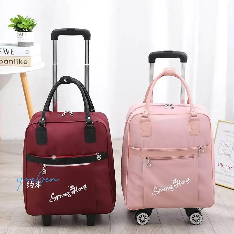 Large Capacity Travel Bag with Four-Way Rotating Wheels Backpack Style for Men And Women Short Trip Suitcase Backpack