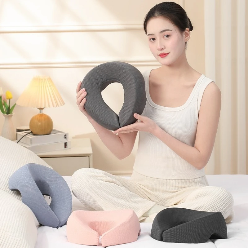 

‌Professional Facial Pillow for Spa Beds – Ergonomic U-Shape Memory Foam Face Cushion with Breathable Eye Hole，Beauty Salon Use