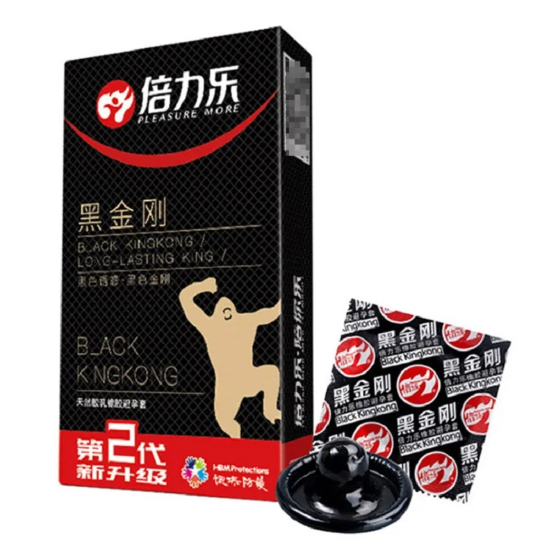 Golden Condom Long Lasting Penis Sleeves Sex Toys For Adult Men Delayed Ejaculation Safety Condoms 10PCS Contraception Sex Goods