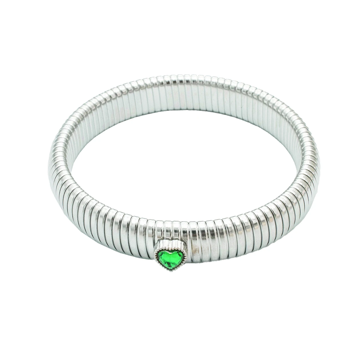 Wasserdichtes Edelstahl-Retro-Elastizitäts-Armband aus dickem Metall, poliert, 18 Karat vergoldet, Trend, Mode, Unisex, Schmuck für Männer und Frauen