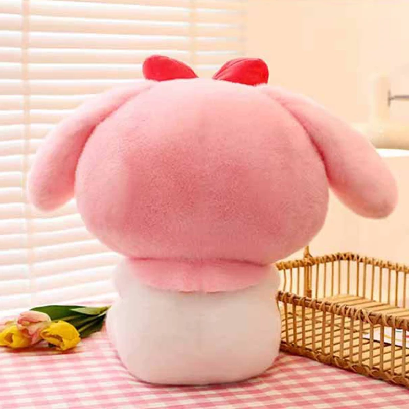 25cm Sanrio Strawberry Kuromi Pillow Plush Toy Soft Stuffed Animal Strawberry Melody Figure Doll Gift For Girl Birthday Gifts