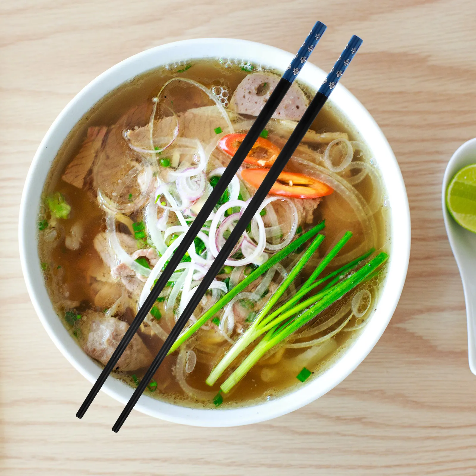 

10 Pairs Alloy Chopsticks 5 Colors Non slip Heat resistant Reusable Home Dinnerware Japanese Style Family Camping Festival