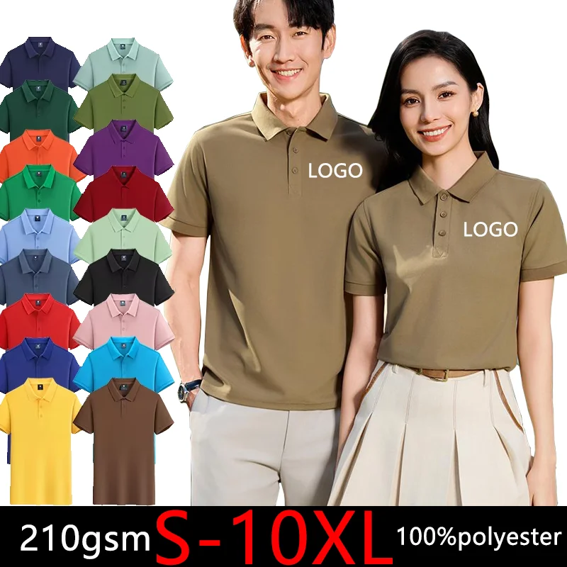 2025 Polo de travail femmes hommes grande taille S-10xl Polo hommes femmes personnaliser vos Images texte Logo surdimensionné personnalisé en gros hauts
