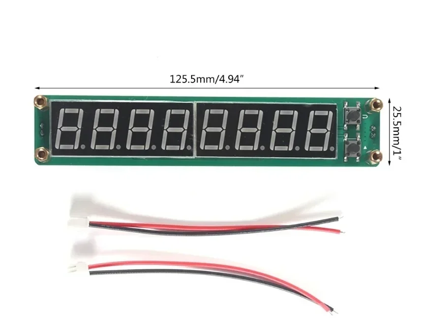 

PLJ-8LED-H 0.1 to 60MHz 20MHz to 2400MHZ 2.4GHz RF Signal Frequency Counter Cymometer Meter Tester For Radio + Plastic Case