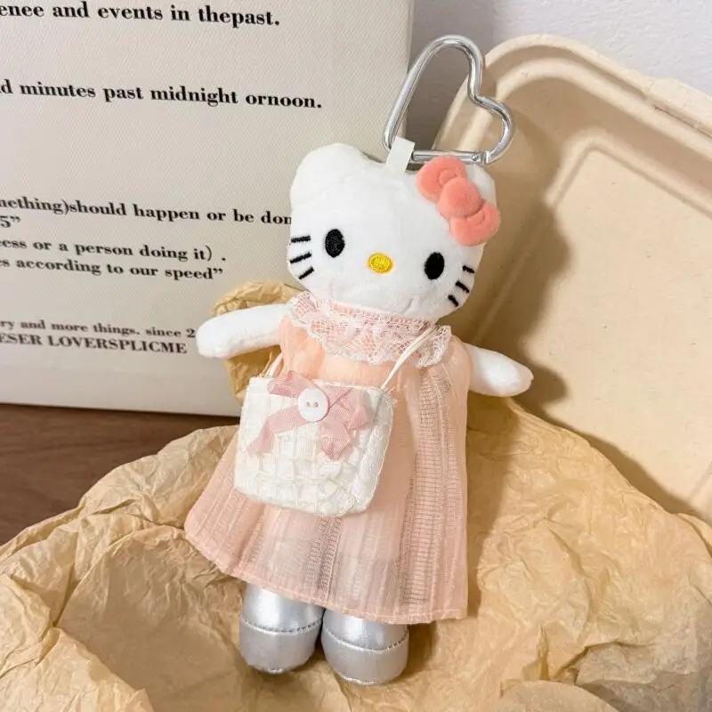 porte-cles-en-peluche-hello-kitty-mignon-avec-vetements-de-poupee-amovibles-pendentif-de-poupee-style-ins-breloque-de-sac-a-dos-ornement-de-sac-doux-et-adorable