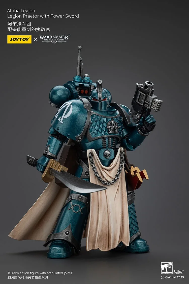 

JOYTOY Warhammer "The Horus Heresy" Alpha Legion Legion Praetor With Power Sword Action Figures Doll Collection Decoration Gift