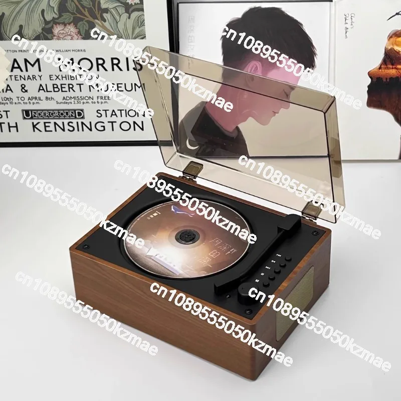 

Vintage CD Player Album Player Portable Music Wireless Bluetooth Speaker Audio Disc Disc Charging