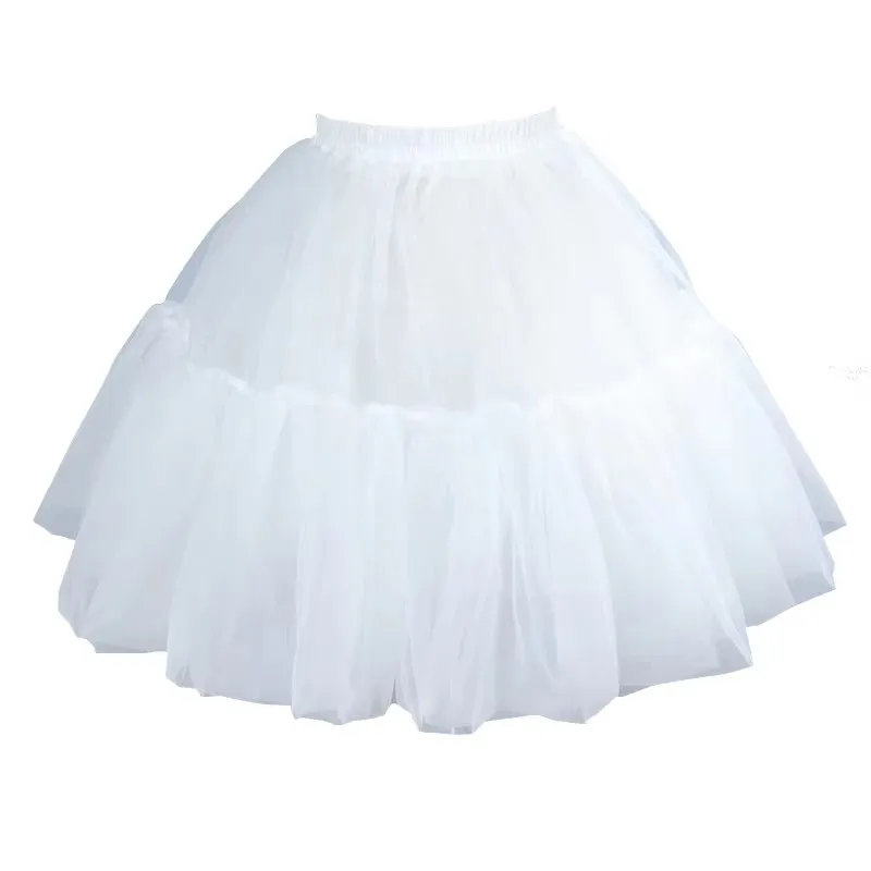 Hot Sale Women's Girl's Lolita Petticoat White Wedding Petticoat Cosplay Party Prom Dress Short Underskirt Vestido De Noiva 2025