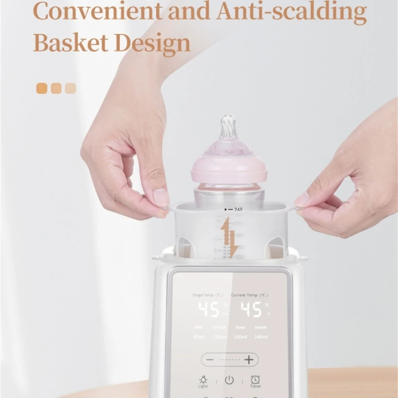 Y4QA Deslocado automático O aquecedor garrafa com timer e temperatura temperatura precisa queixa garrafa