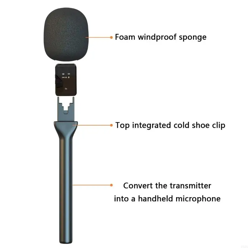 MultiPurpose Plastic Interviews Mic Adapter Durability Plastic Body 193A