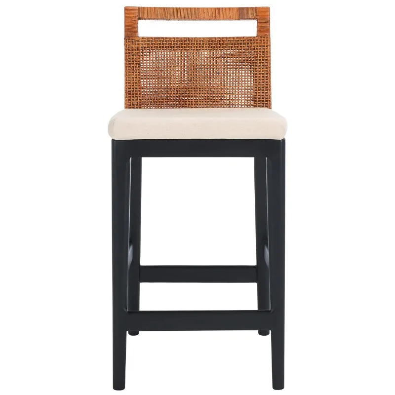 

Стул-табурет для кухонной стойки Home Collection Darin, 24 дюйма, коричневый/черный/белый, с мягким сиденьем (полностью собран), на заказ