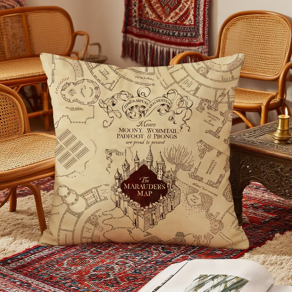 H-harry P-potter cushion cover Bedroom Sofa Decorative home Car portable Cushion Cover With Zipper Soft pillowcase - view 6