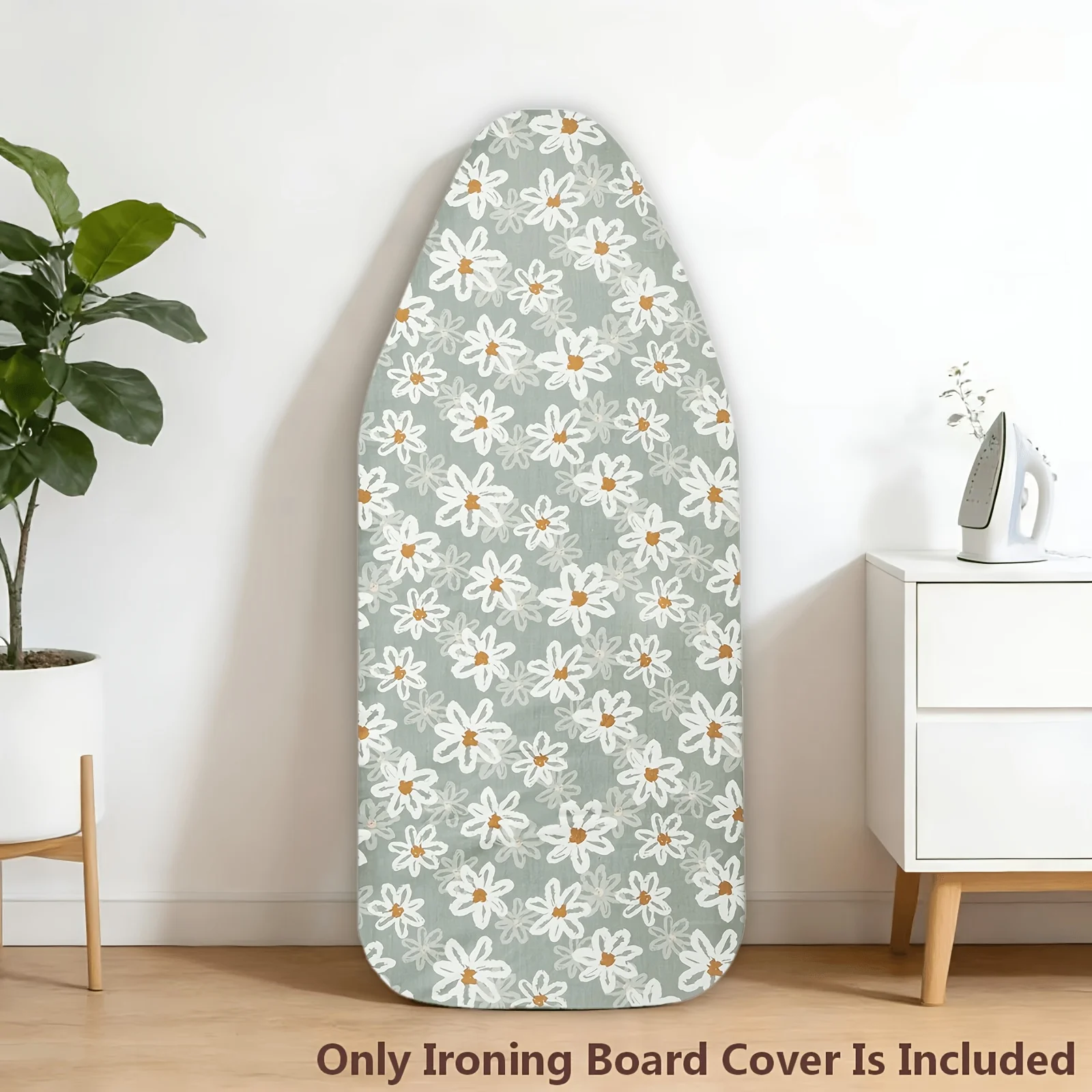 Small Ironing Board Cover Scorch Resistant, Extra Thick Cotton Ironing Cover with Padding Heat Reflective -Board Not Included