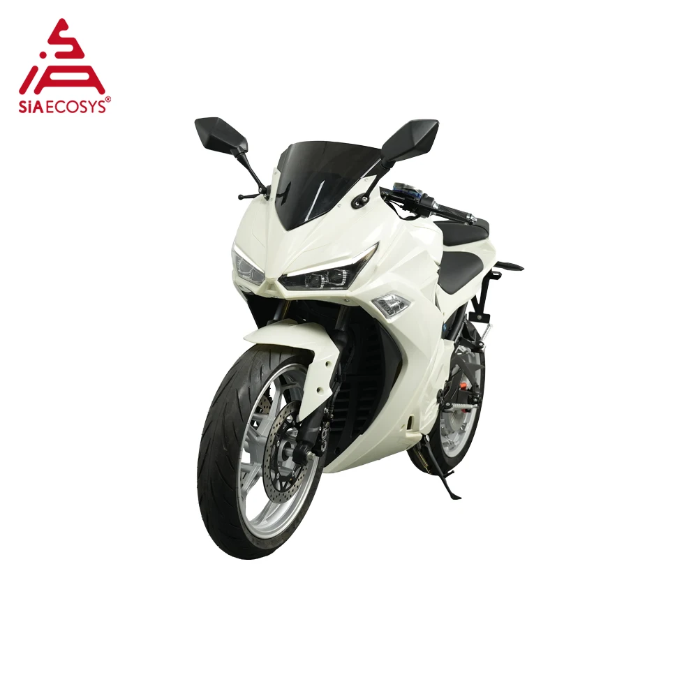 SiAECOSYS 8000W Rated 120KPH Max Ninja Electric Scooter High Range Motorcycle with Front and Rear Disc Brakes 72V 55Ah Battery