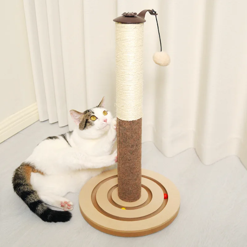 

Pet Cat Toy Scratcher Cat Turntable Funny Pet Supplies Grab Column Stick Durable Sisal Scratching Board Pad Rug Protect Couch