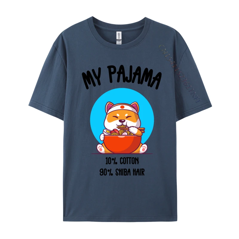 

Kawaii Shiba Inu Eating Ramen Cute Dog Design Pet Lovers Classic Fashionable Camisa Men Tops Shirts 2024 Fashion Camisa