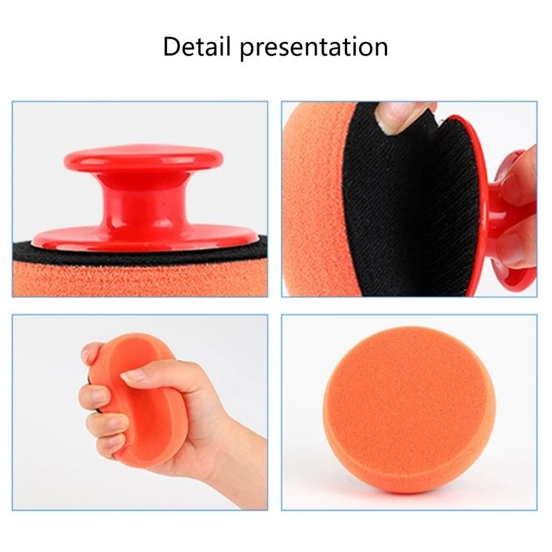 

Набор губок для вощения с ручками включает 1 удобную ручку и 4 надежных губки. Аксессуар для гаражной вощения для легкого ухода