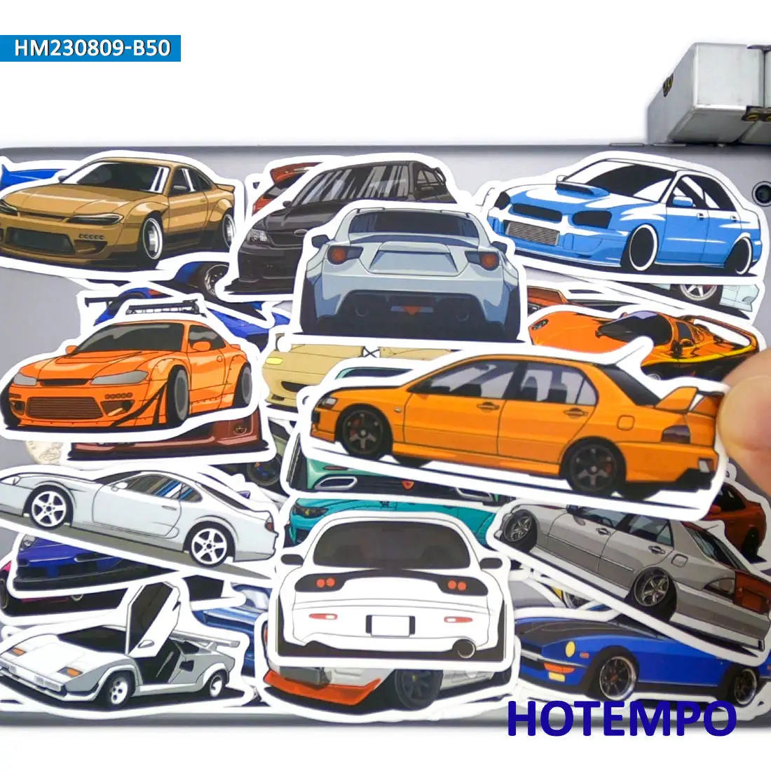 20/30/50Pieces Mixed Supercar Graffiti Cartoon Car Stickers for Kids Scrapbook Luggage Bike Motorcycle Phone Laptop Sticker Toys