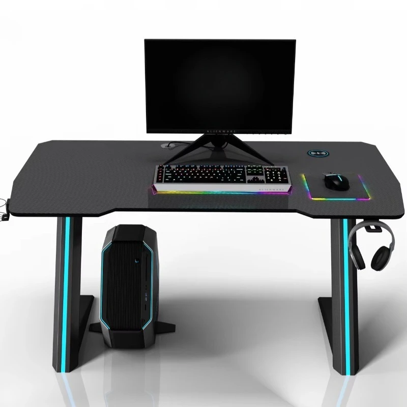 

Ergonomic Height RGB Light Emitting Diode Light Adjustable Computer Game Table Console Game Table
