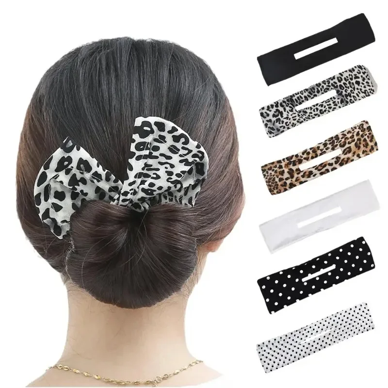 Women's Bow-shaped Hairpin Device Sweet and Lovely Hairpin Fast Hair Bun Hair Styling Tools Braid Hair Accessories для волос