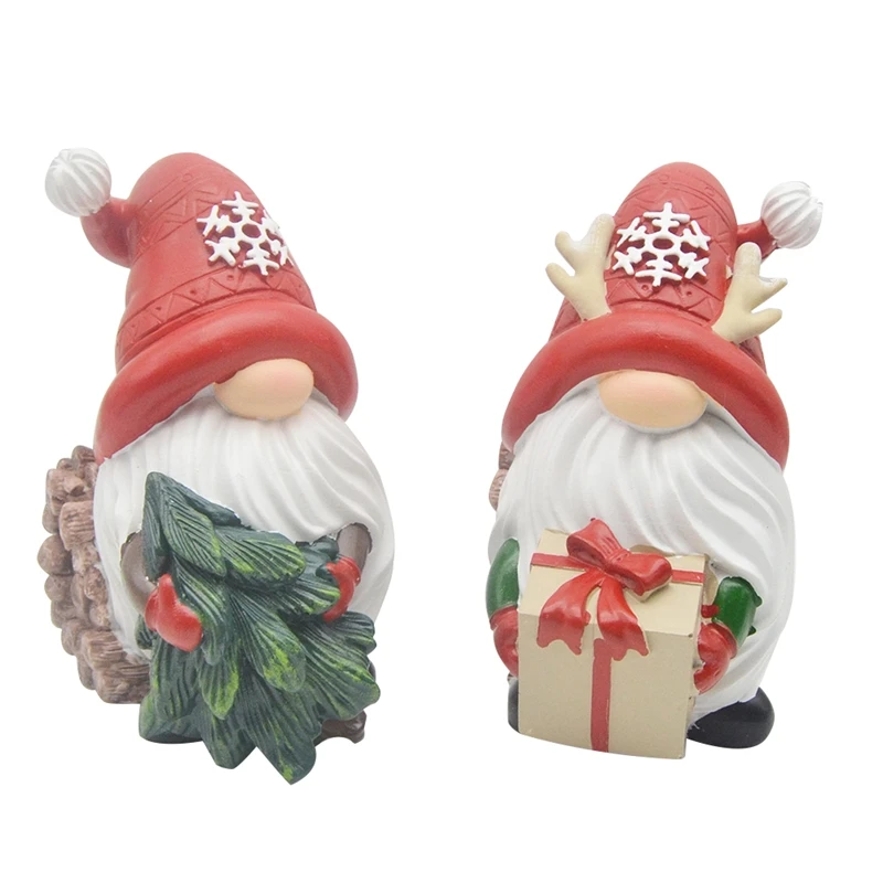 Christmas Resin Gnomes Handmade Christmas Resin Gnomes Holiday Present, Winter Table Christmas Tree Christmas Decor Easy To Use