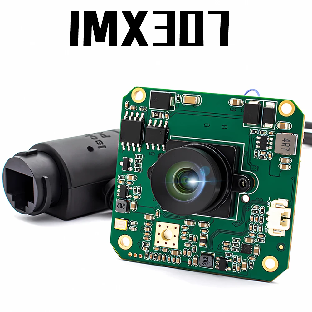 

WGWK Industrial IP Camera Module 1080P 60FPS IMX307 Sensor HD Starlight Low illumination 3.2mm 83° No Distortion RTSP Onvif SDK