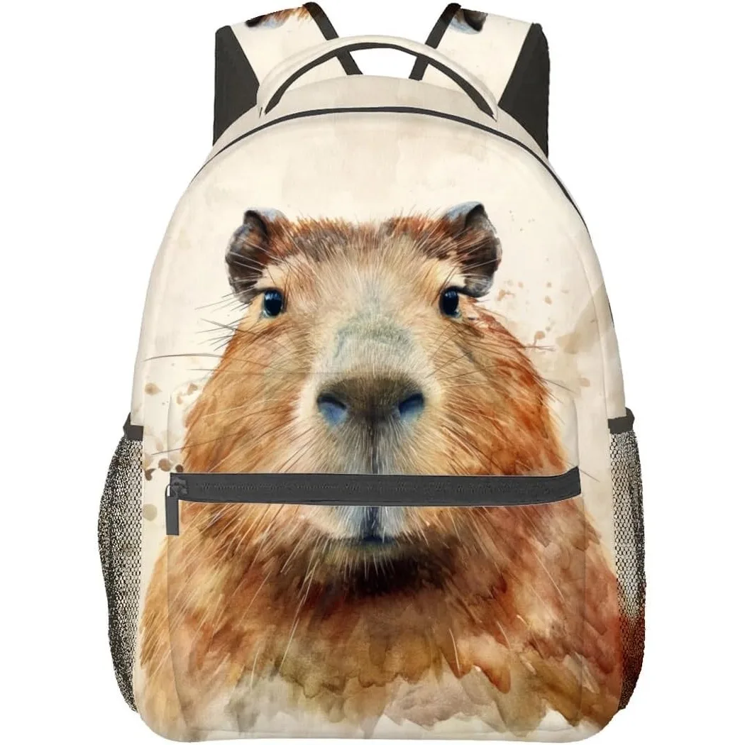 

Capybara Backpack Travel Backpacks Laptop Rucksack School Bookbag Animal Back Pack Accessories Bags Ideal Gifts