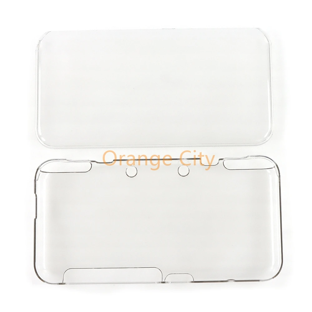 10PCS Clear Protective Crystal Cover Case For Nintendo New 2DS XL LL Hard Carry Guard Cover Skin Case Game Console Accessories