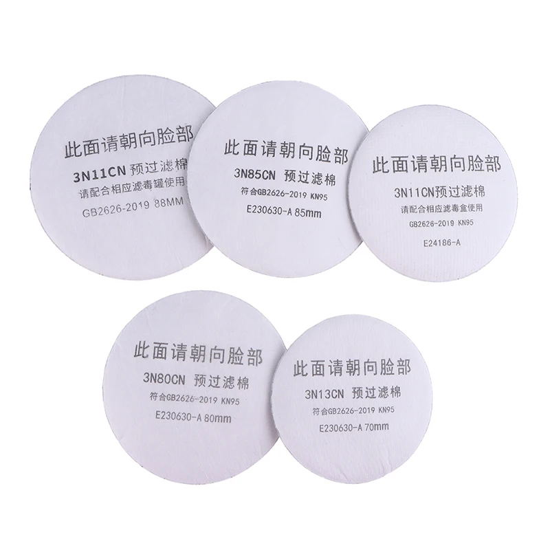 

10Pcs 3N11 Filter Cotton For 3001/3301/3303/385 Gas Mask Cartridge 3200/308/1201 Dust Mask For Carpenter Builder Miner Polishing