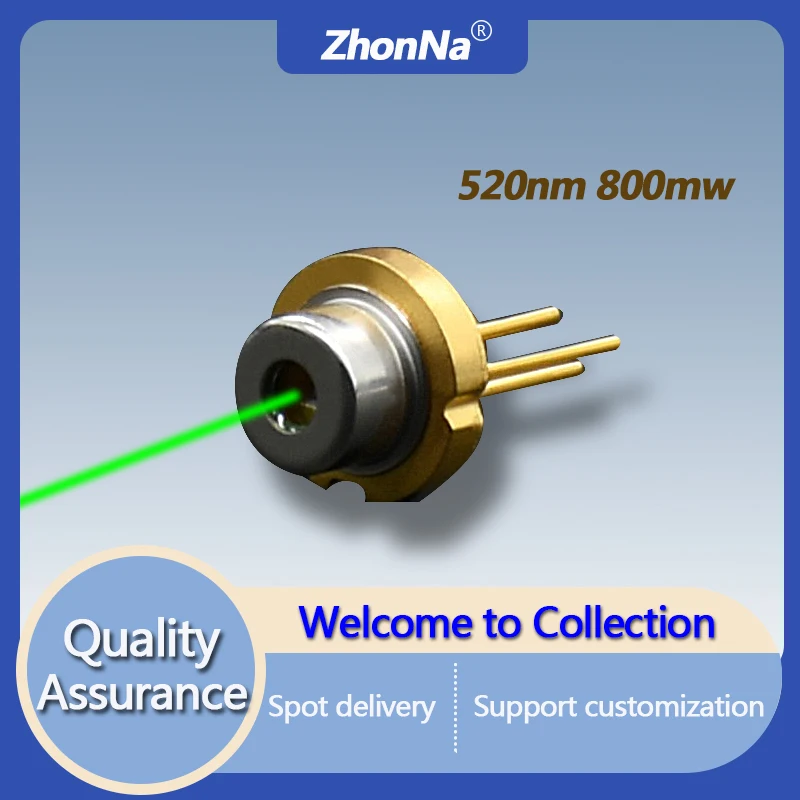 520nm 800mw Green Laser Diode Module Light Source Number Sensor Optic Emitting Tube LEDElectronic Japanese SharpTO9Metal Package