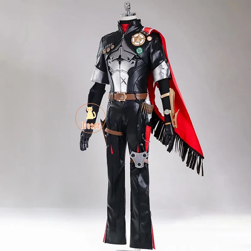 Honkai 스타 레일 Boothill 코스프레 의상 가발 유니폼 귀걸이 모자 망토 갤럭시 레인저 할로윈 파티 여성용 남성용 Prop iCoser