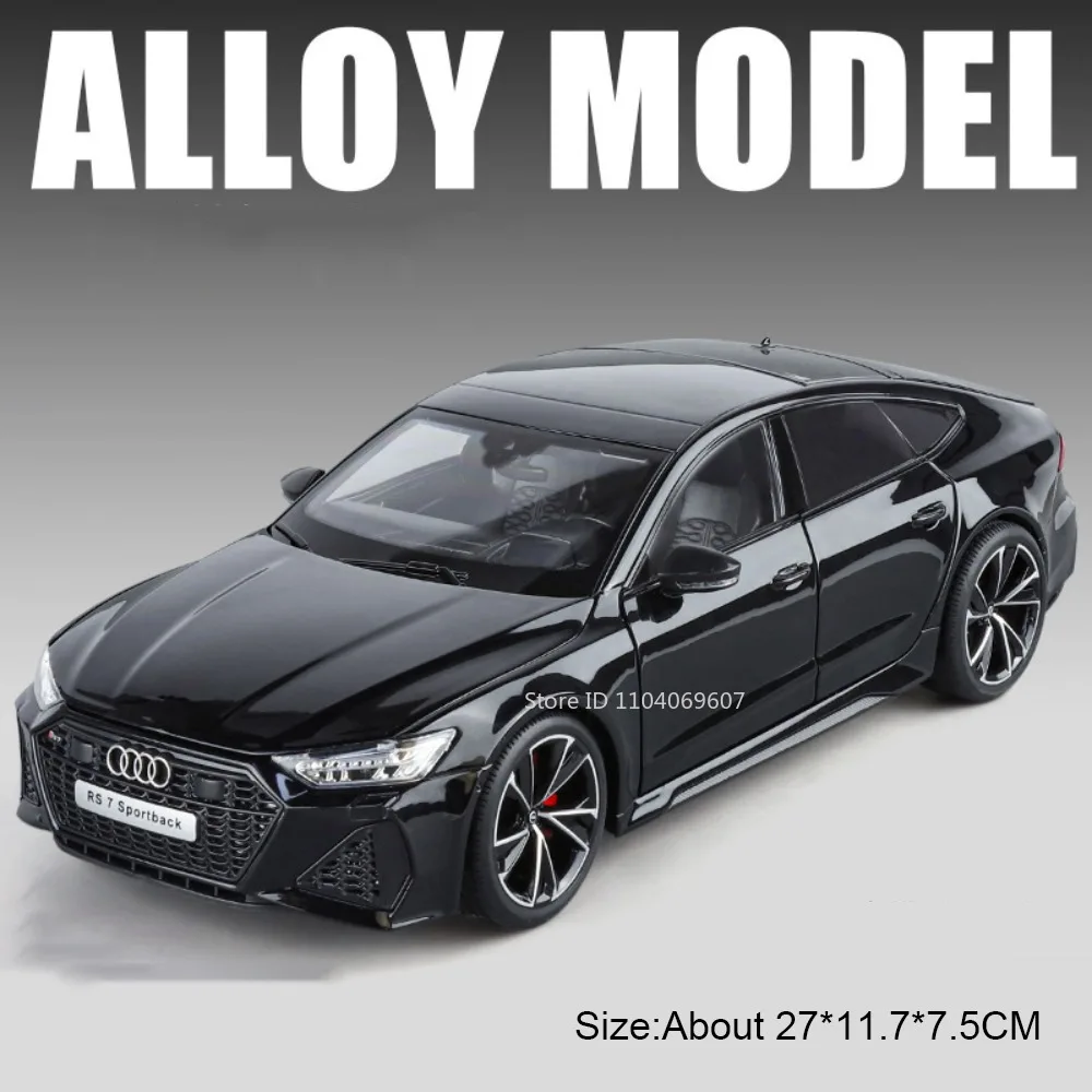 Maßstab 1:18 RS7 Rolls-royce Phantom-Auto-Spielzeugmodelle, Legierung, Druckguss, Stoßdämpfung, Türen, geöffnetes Soundlicht für Erwachsene und Kinder, Geschenke