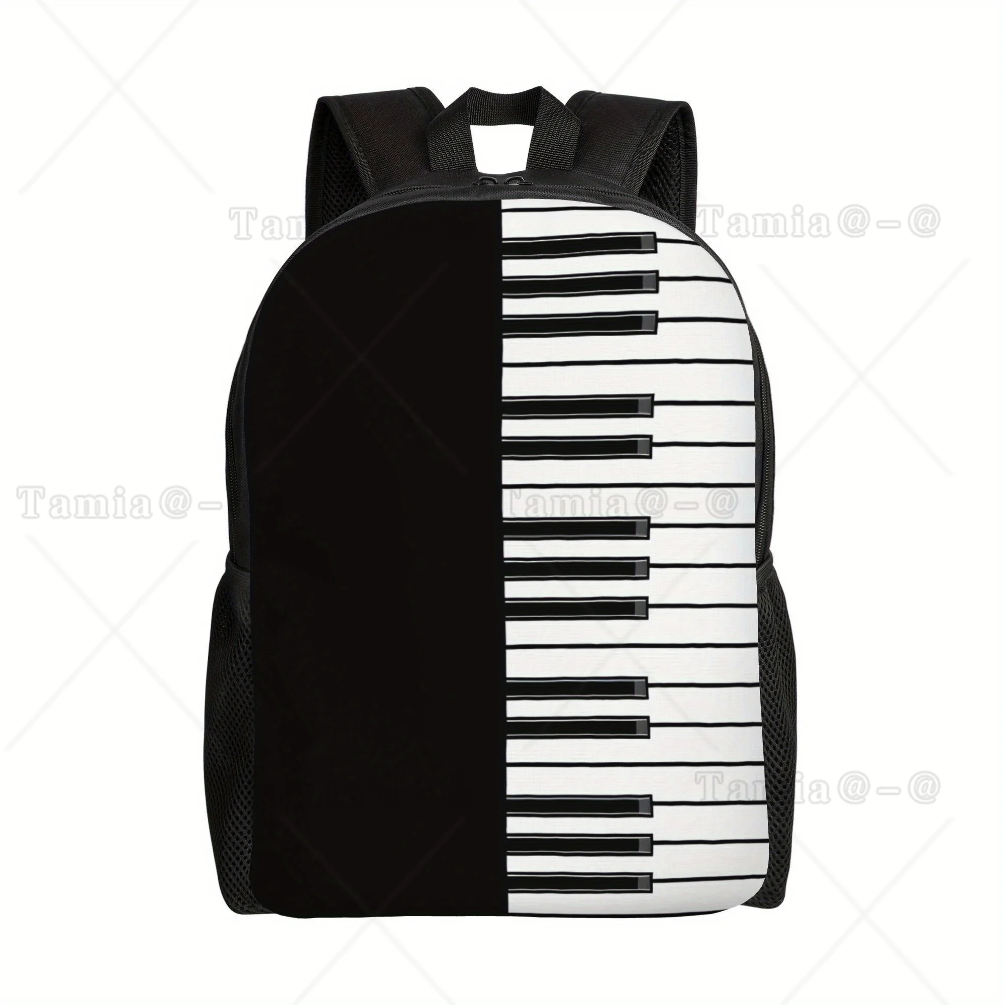 Music Notes Backpack Bag Large Capacity Computer Laptop Bag Book Bag For Work Travel Office College