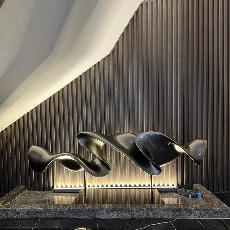 

Искусство отеля, скульптура из стекловолокна, белая модель, украшение для комнаты, виллы, абстрактное украшение для недвижимости, аксессуары для дома