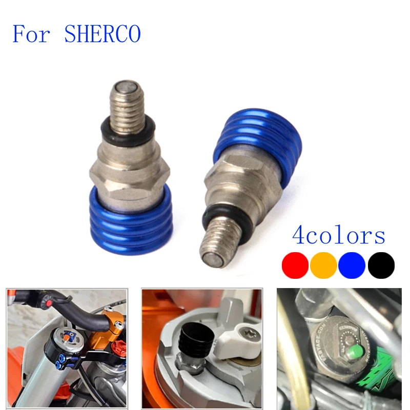 Motorcycle M4x0.7 Fork Air Bleeder Valves For SHERCO 125 250 00 300 450 SE RACING 2018-2020 SIxDAYS SEF 250 300 450 SIXDAYS 2018
