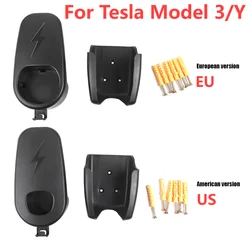 EU/US Charging Cable Organizer Wall Mounted for Tesla Model 3 Model Y 2021 Bracket Charger Cable Management Holder Hanger Rack